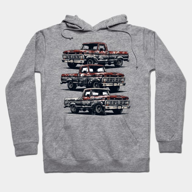 Ford F100 Hoodie by Vehicles-Art